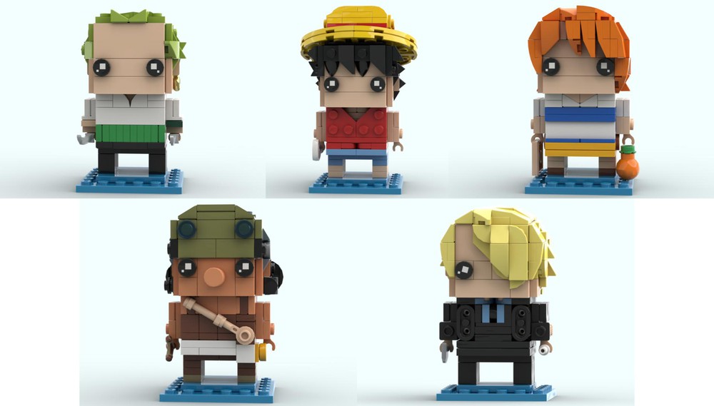 LEGO MOC Straw Hat Pirates Bundle - One Piece BrickHeadz by ...