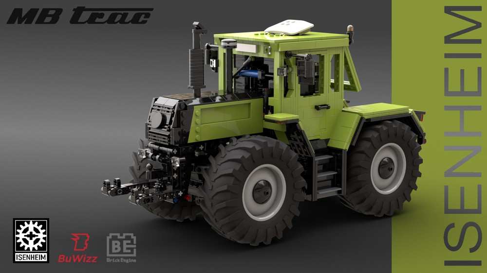 MB trac 1000 from BrickLink Studio  Lego projects, Lego tractor, Cool lego