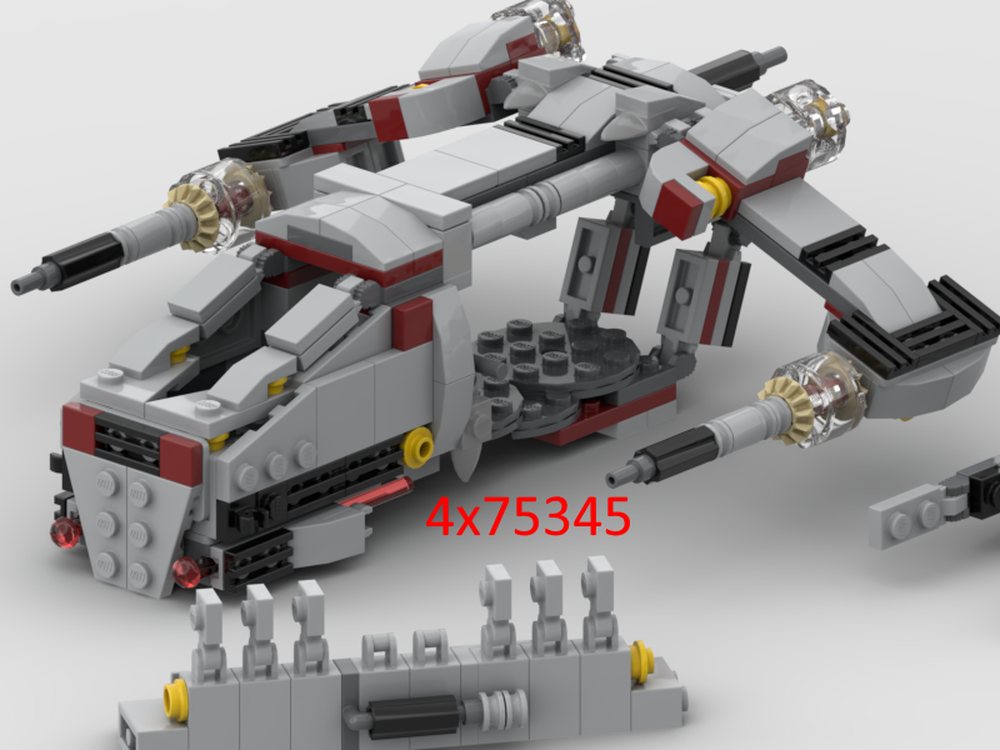 LEGO MOC Mini LAAT Alternate build 4 x 75345 by clydedt | Rebrickable ...