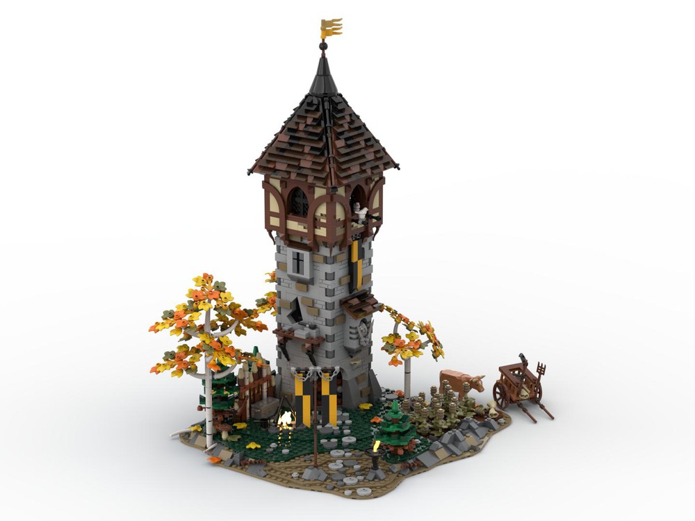 LEGO MOC The Crows Nest - Medieval Message Tower by Brickjester ...