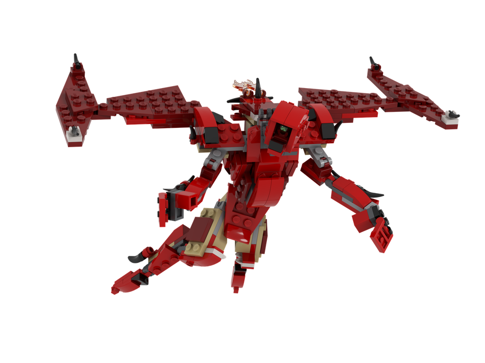 LEGO MOC-165075 Red UltraBot by AlteredBricks | Rebrickable - Build ...