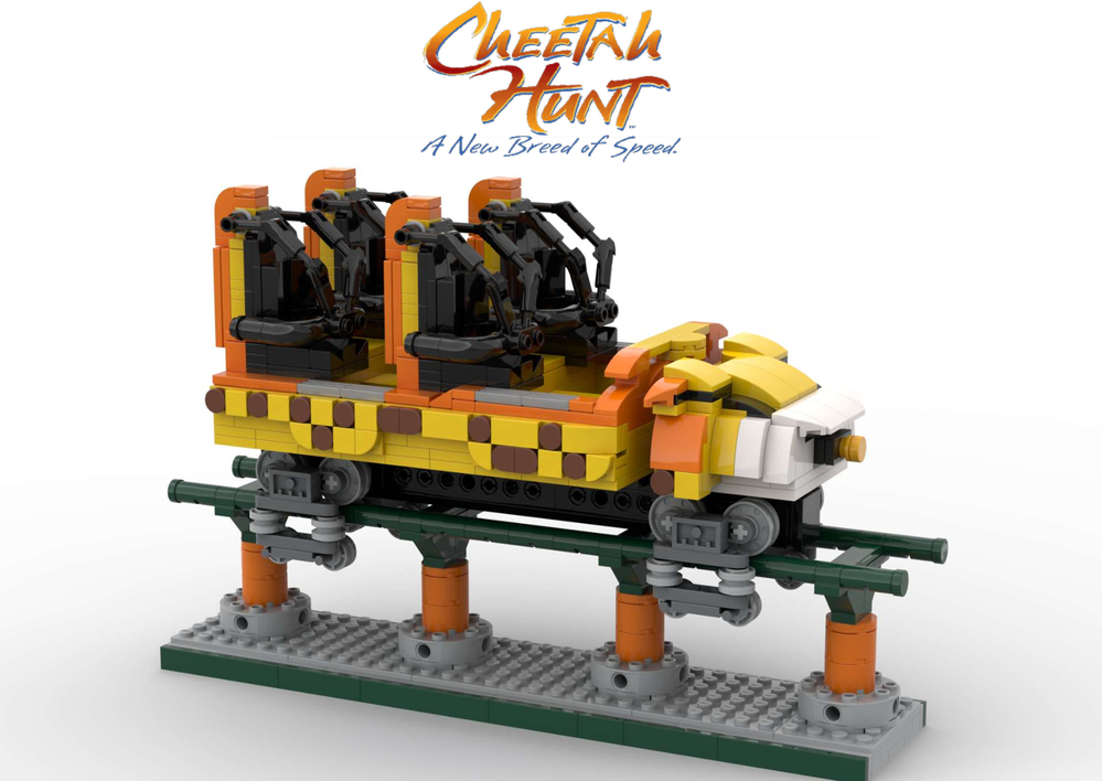 LEGO MOC ROLLERCOASTER - CHEETAH HUNT - Busch Gardens Tampa Bay by