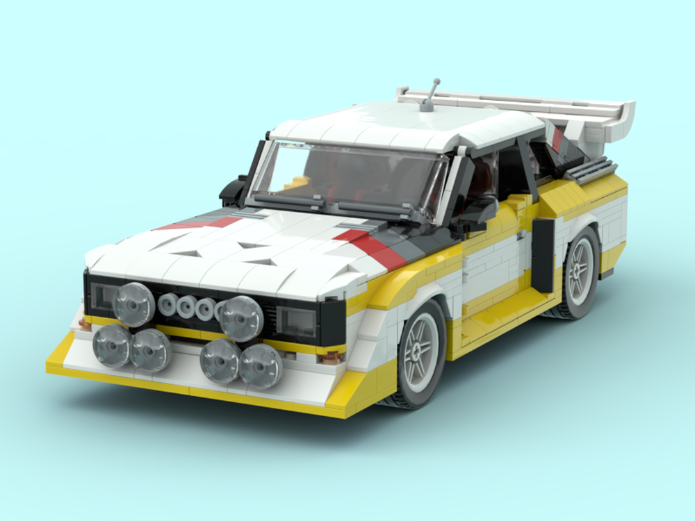 LEGO MOC 1:18 Audi Quatro Sport S1 by Double_U_Bricks | Rebrickable ...