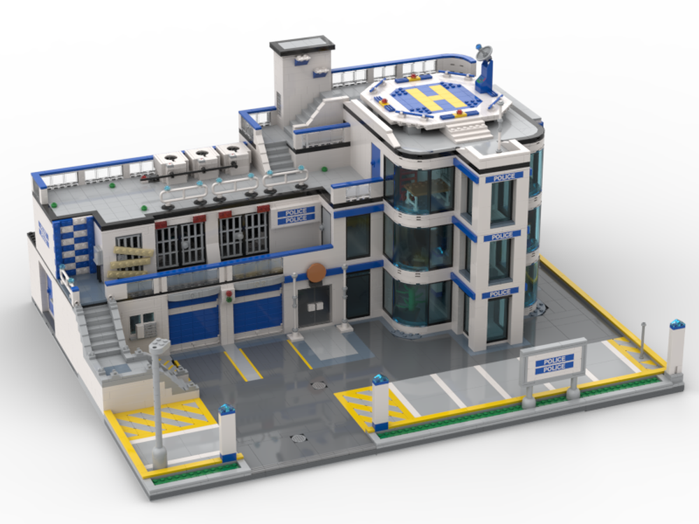 LEGO MOC Lego City Undercover Police Station by Legofan21 | Rebrickable ...