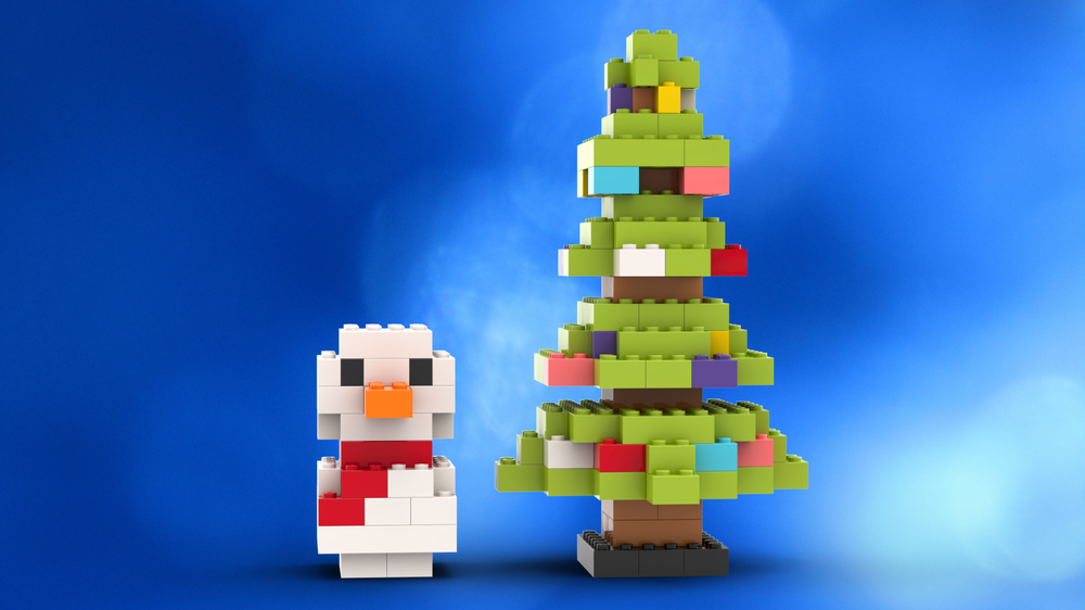 LEGO MOC 11030 Snowman and Christmas tree by Lenarex | Rebrickable ...