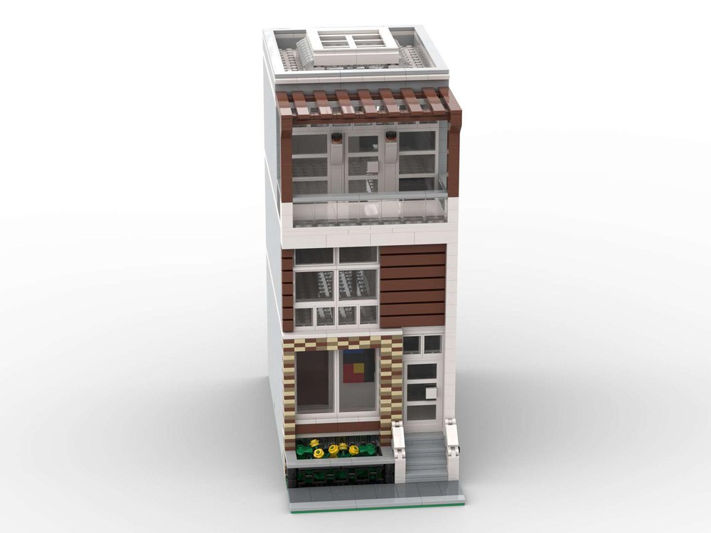 LEGO MOC Modern Townhouse Modular by michaelbaek | Rebrickable - Build ...