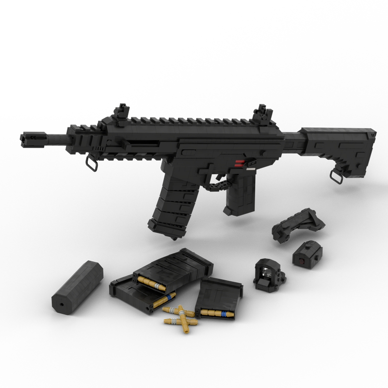LEGO MOC Fictional Assault Rifle by OzarOwl | Rebrickable - Build with LEGO