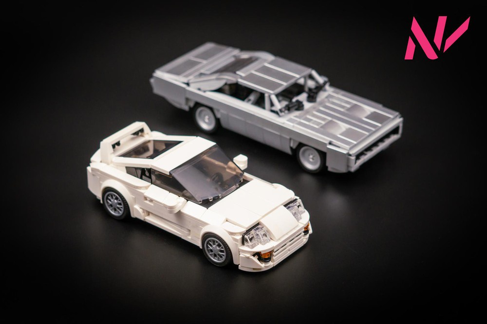 Lego Moc Toyota Supra - 68 Dodge Charger (paul Walker Tribute) By Nv 