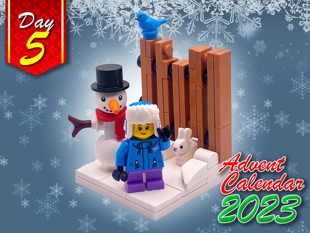 LEGO MOC Advent Calendar Day 5 - Snowman by IBrickedItUp | Rebrickable ...