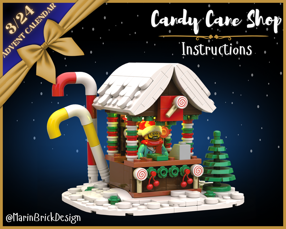 How to Build a LEGO Candy Cane 