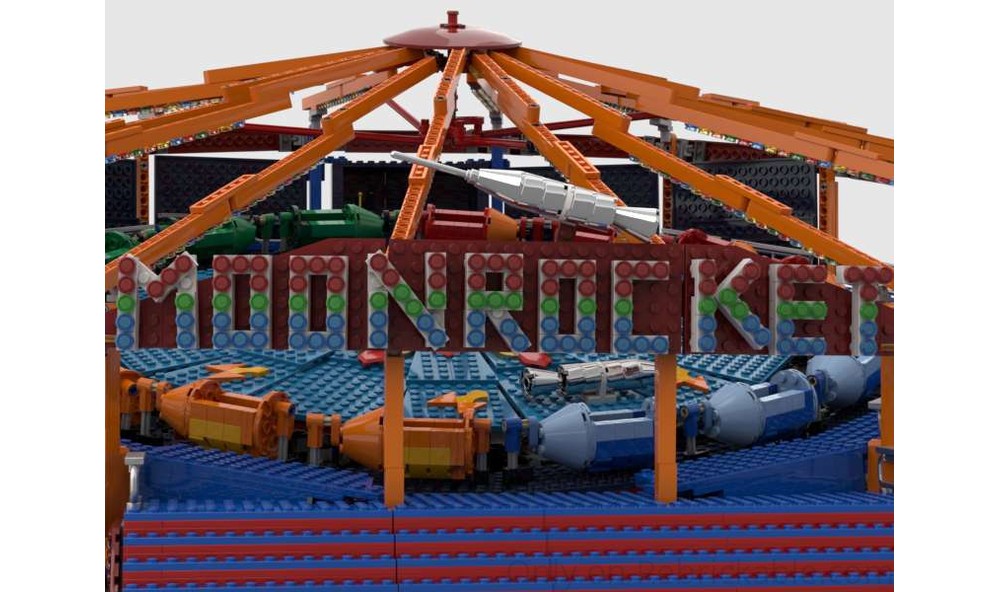 LEGO MOC Moonrocket Fairground ride by Gdale | Rebrickable - Build with ...