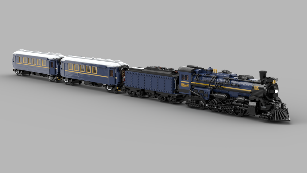 LEGO MOC Orient Express meets Pere Marquette 1225 by TrainsWithLights