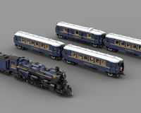 LEGO MOC Orient Express meets Pere Marquette 1225 by