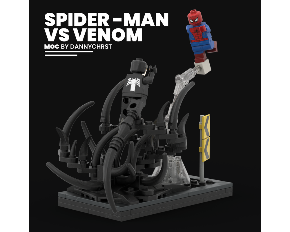 LEGO MOC SPIDERMAN VS VENOM MINI DIORAMA by dannychrst Rebrickable