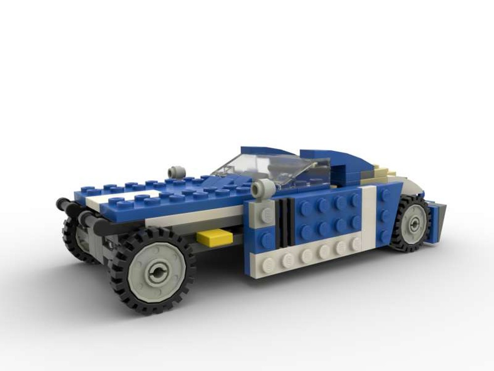 LEGO MOC-166090 Retro Racer by Policarpo | Rebrickable - Build with LEGO