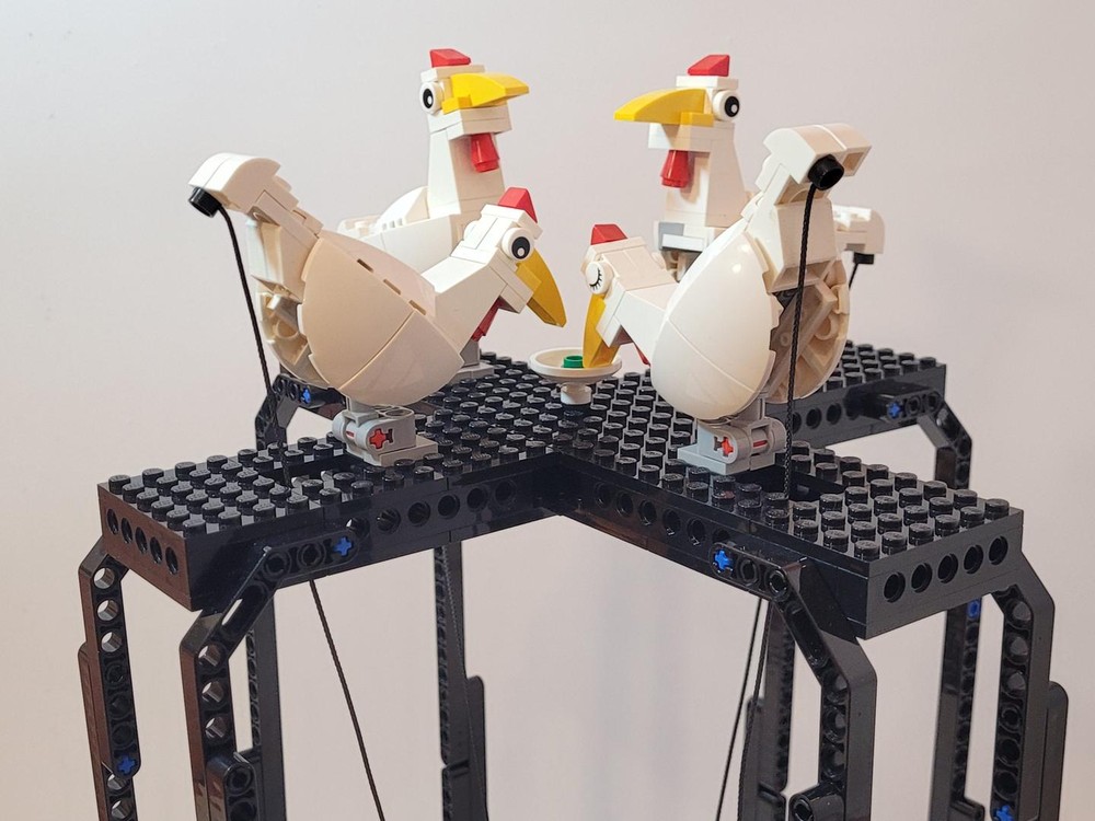 LEGO MOC-166145 Pecking chicken toy by jemunoz0 | Rebrickable - Build ...