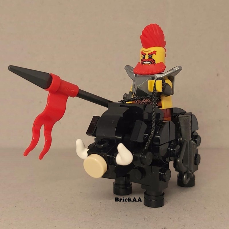 LEGO MOC Boar rider by BrickAA | Rebrickable - Build with LEGO