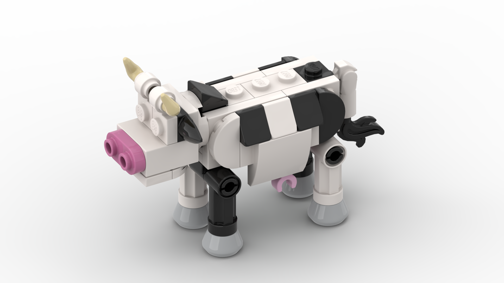 LEGO MOC Lego Fortnite Cow by VoxelGuy Rebrickable Build with LEGO