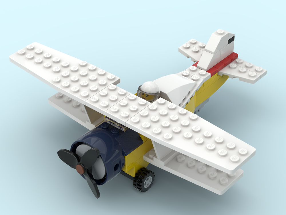 LEGO MOC Biplane by Friendly Orc | Rebrickable - Build with LEGO