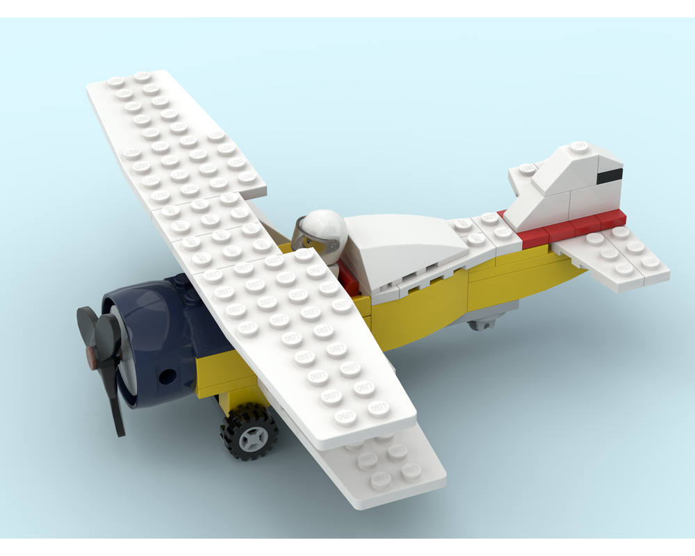 LEGO MOC Biplane by Friendly Orc | Rebrickable - Build with LEGO