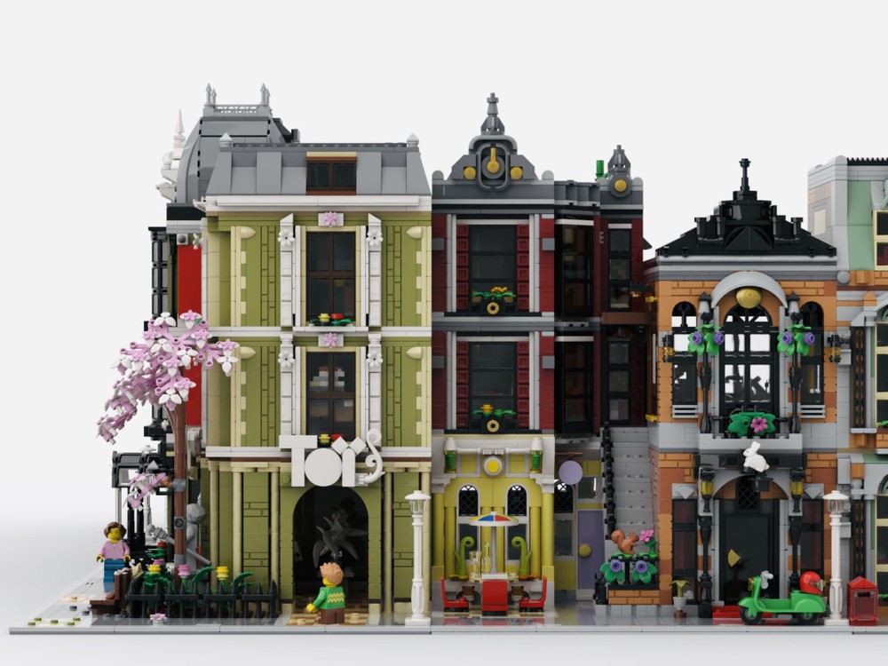 Lego Moc Olive Street - Alternate Design Of Set 10326 By Brick Artisan 