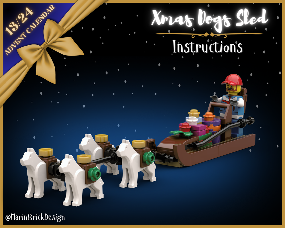 LEGO MOC Lego Christmas Dogs Sled MOC - Lego Winter Village MOC by ...