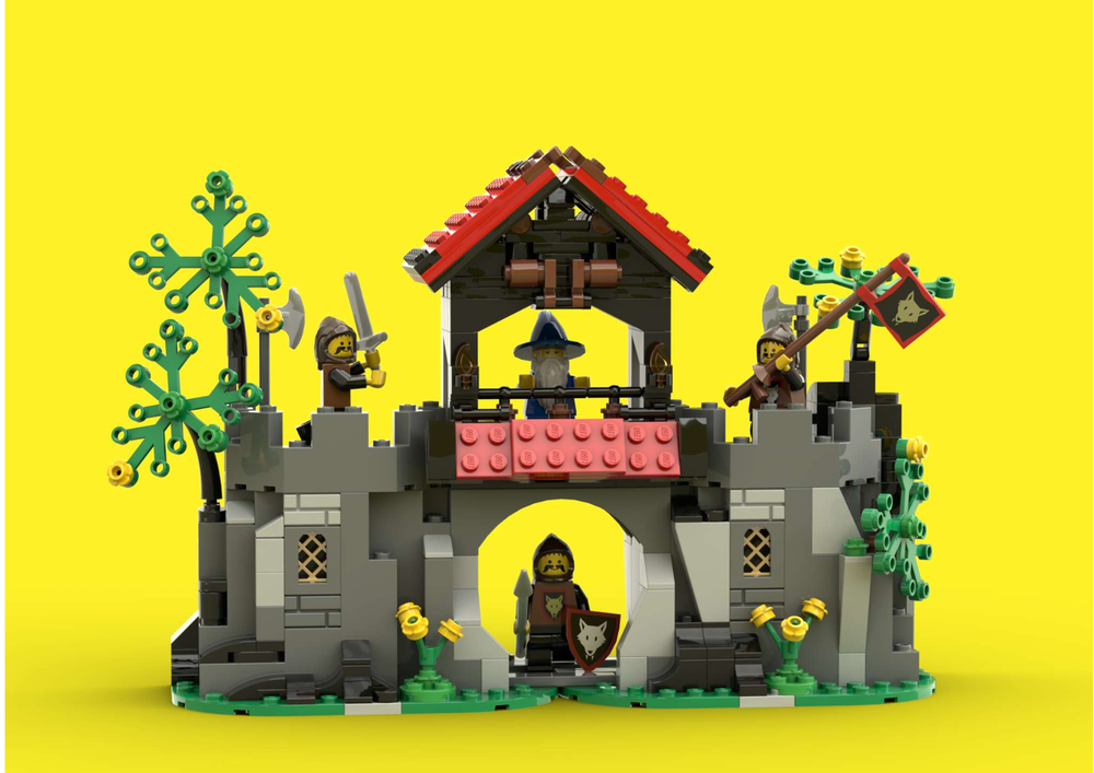 Medieval Mountain Tower 722 teile MOC-138791 Bauklotz