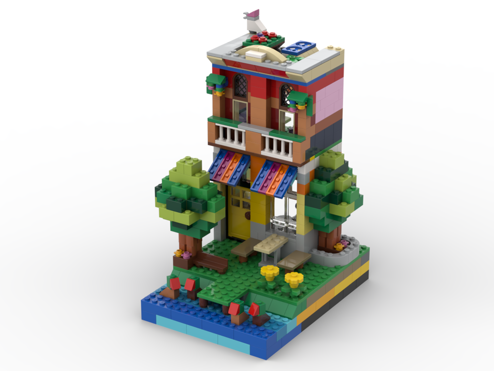 LEGO MOC-166936 10698 - Cafe by the lake by ChiLegGodt
