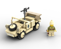 LEGO MOC-167000 Kubelwagen - WW2 German Staff Car (1:35 minifigure