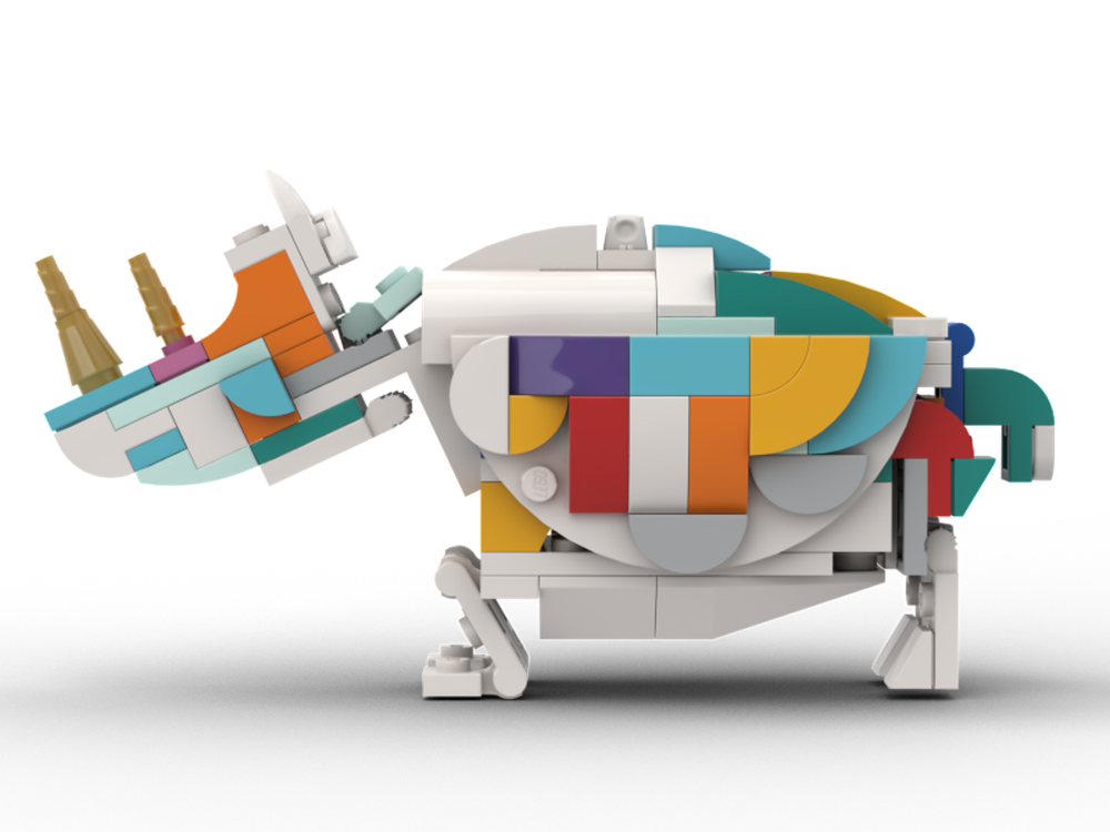 LEGO MOC 31140 Rhino by zengogobrick | Rebrickable - Build with LEGO