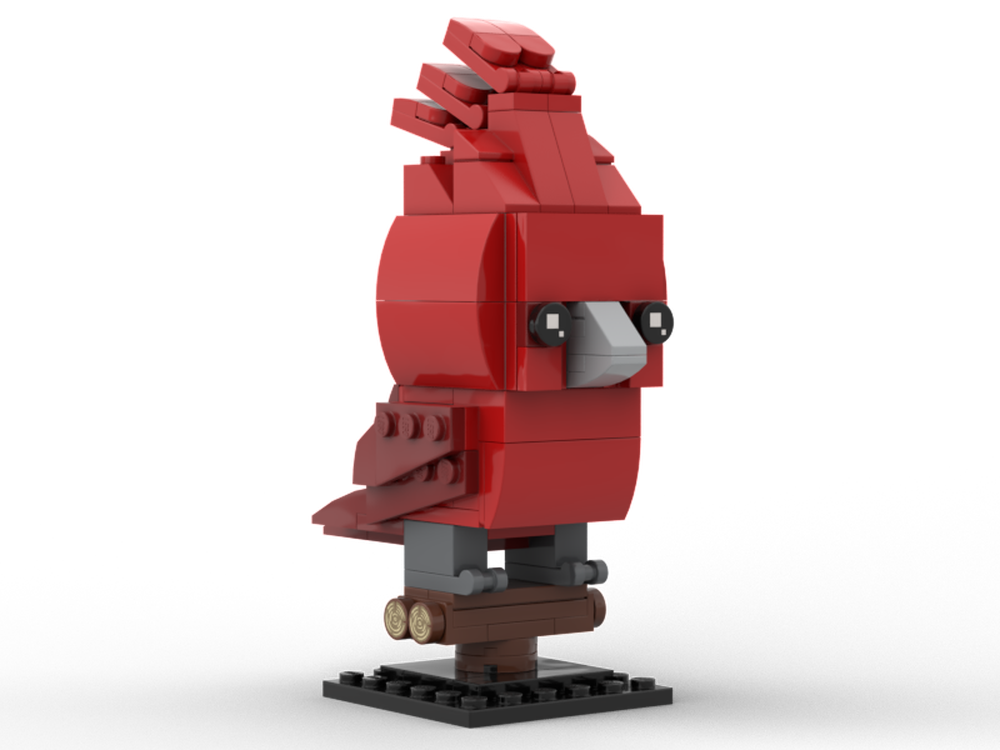 LEGO MOC Vermilion Cardinal Birdheadz by OrchardBuilds