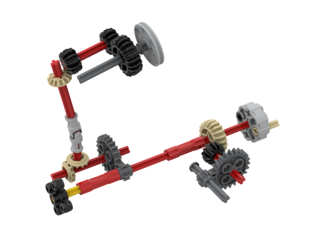 LEGO MOC-167394 Small Wheel GBC module with shared power by andybell ...