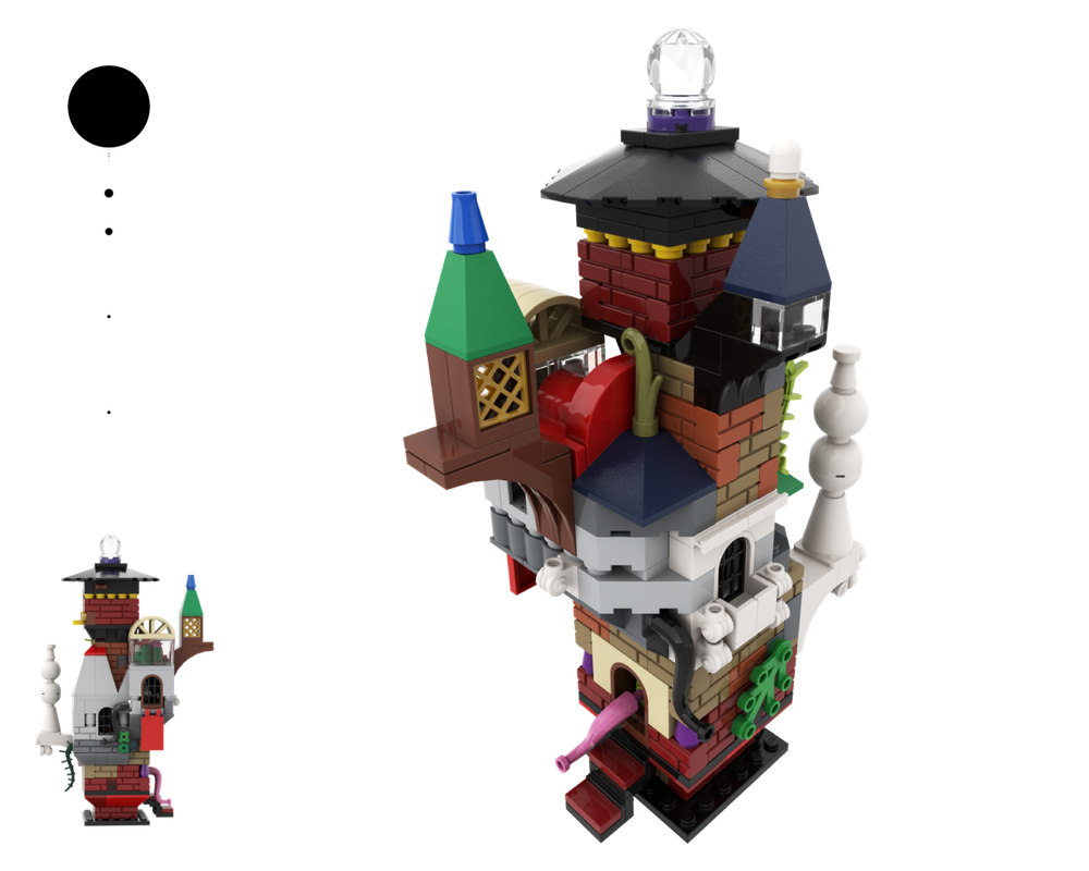 LEGO MOC 24 House at the end of magic by MyKidisanAlien Rebrickable
