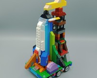 LEGO MOC 10696 Space Shuttle with Mobile Launch Platform by