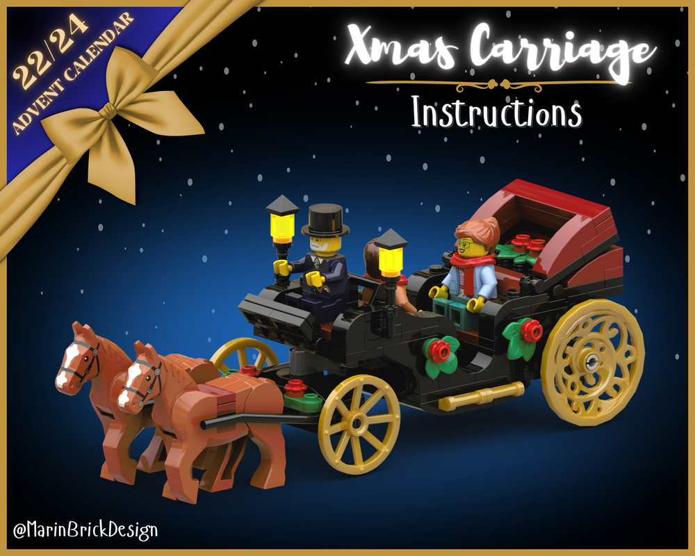 Lego Christmas Carriage MOC – Lego Winter Village Moc