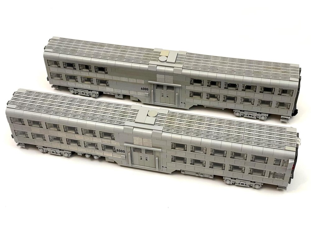 LEGO MOC 1:48 Nippon Sharyo Bilevel Gallery and Cab Car by