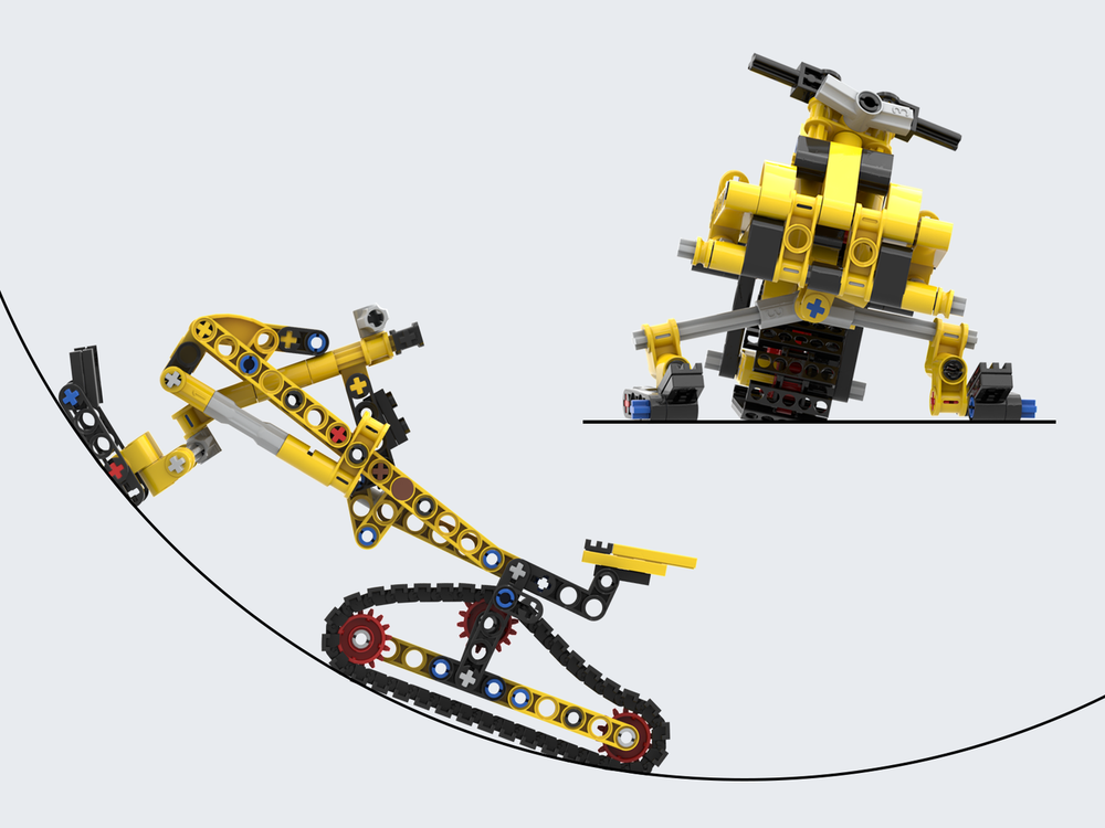 LEGO MOC-167817 42163 Old snowmobile by mirrorbricks | Rebrickable