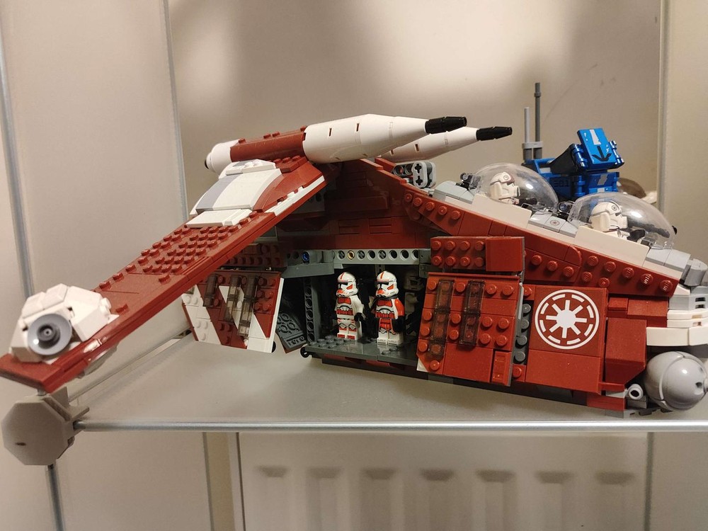 LEGO MOC Coruscant Guard Gunship door and bubble turret mod by metis ...