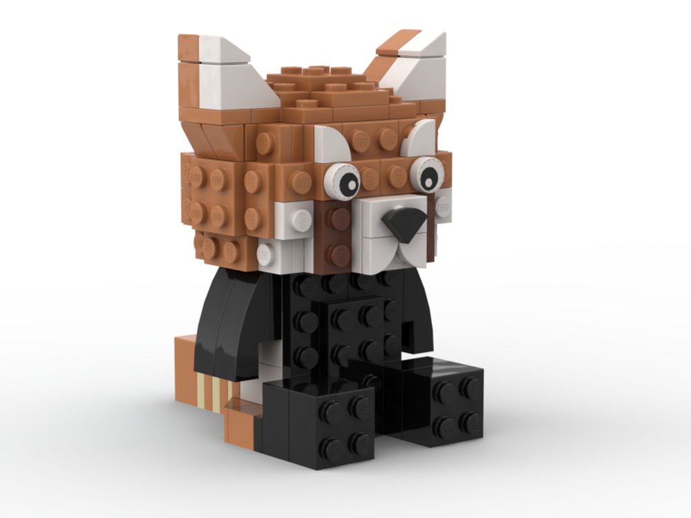 LEGO MOC red panda by JIAN CZ | Rebrickable - Build with LEGO