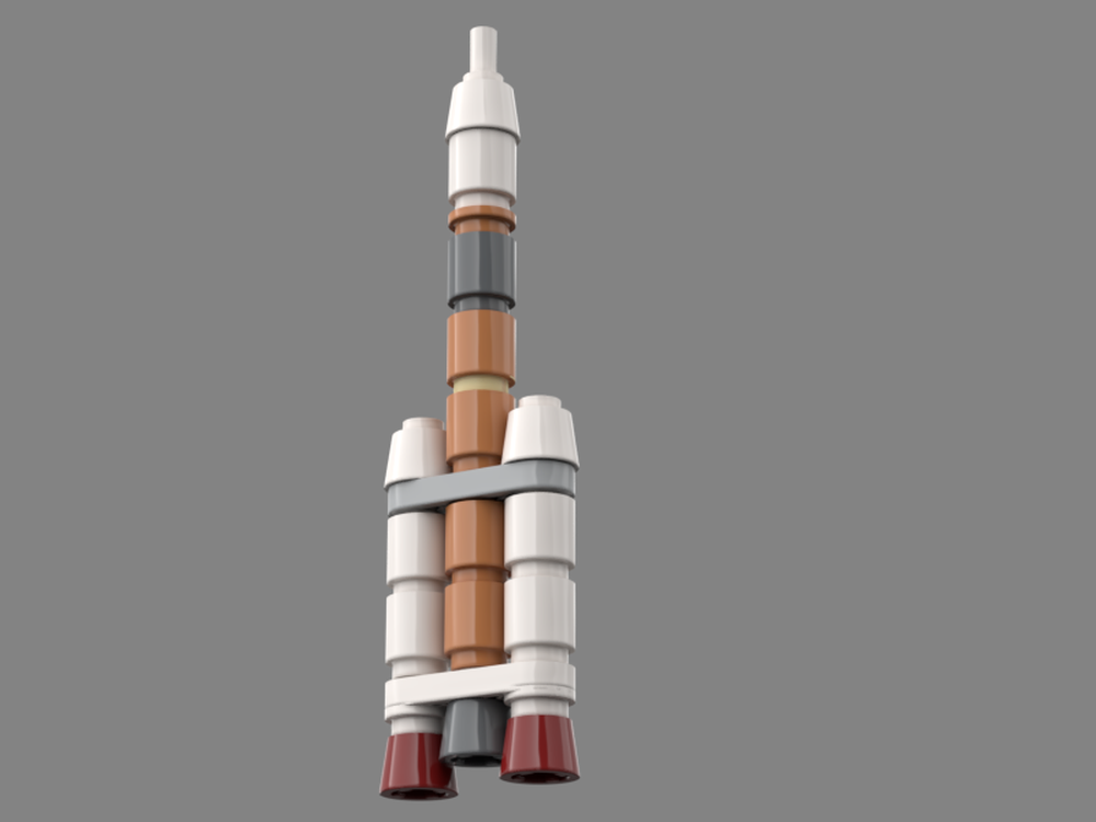 LEGO MOC-168344 micro H-IIA rocket by RE zero fan | Rebrickable - Build ...