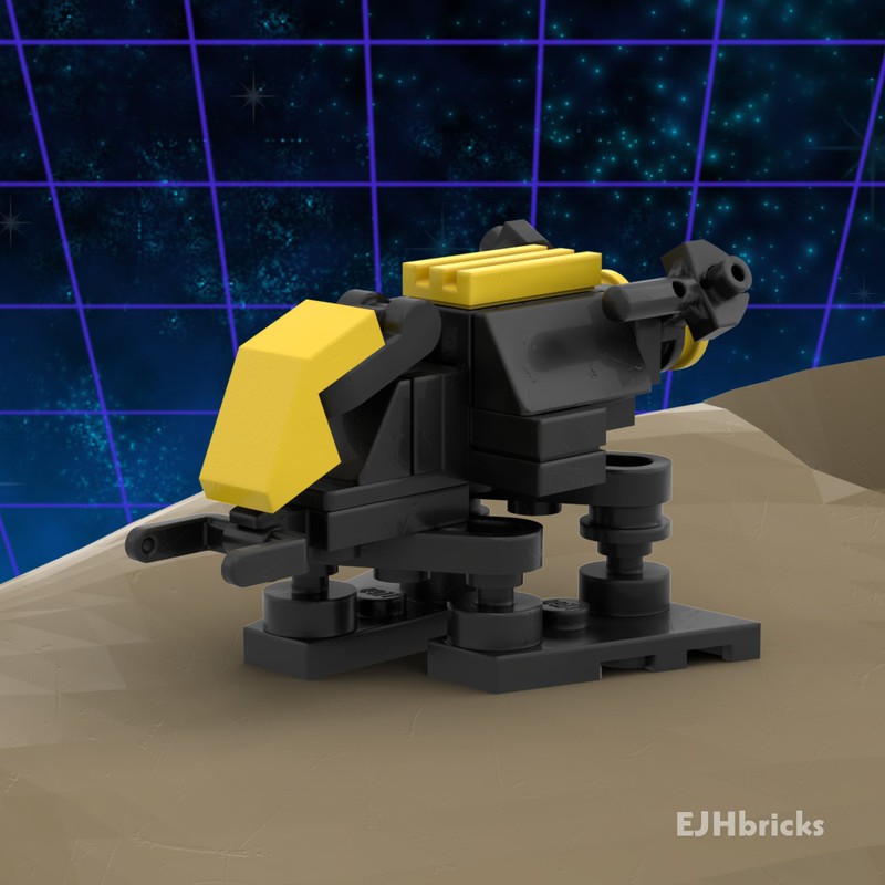 Lego Moc Microscale Blacktron Alienator 6876 By Ejhbricks Rebrickable