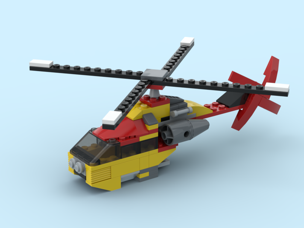 LEGO MOC 5866 Alternative helicopter by Oripy | Rebrickable - Build ...