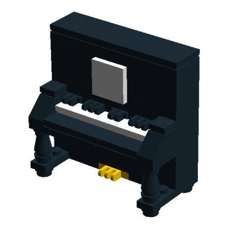 LEGO MOC Upright Piano by Quackles | Rebrickable - Build with LEGO