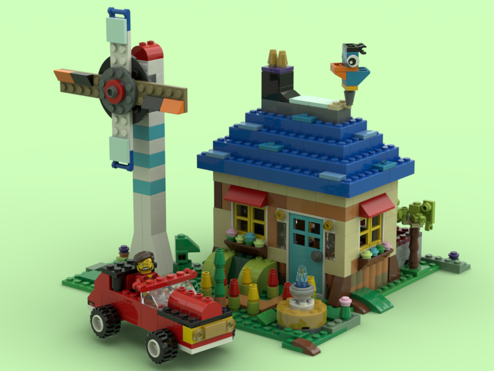 Lego 11011 Bricks Lego Set 1500 Pieces A-FRAME CABIN Lego Classic