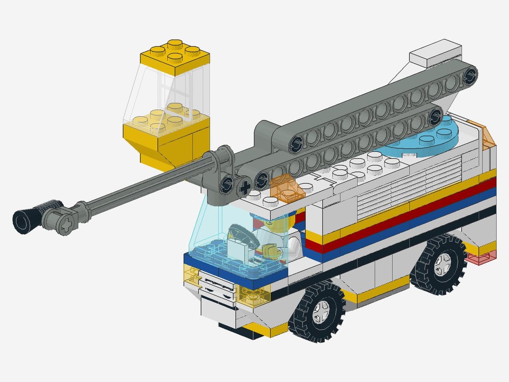 LEGO MOC Airplane Deicing Vehicle by Antarctica Rebrickable Build