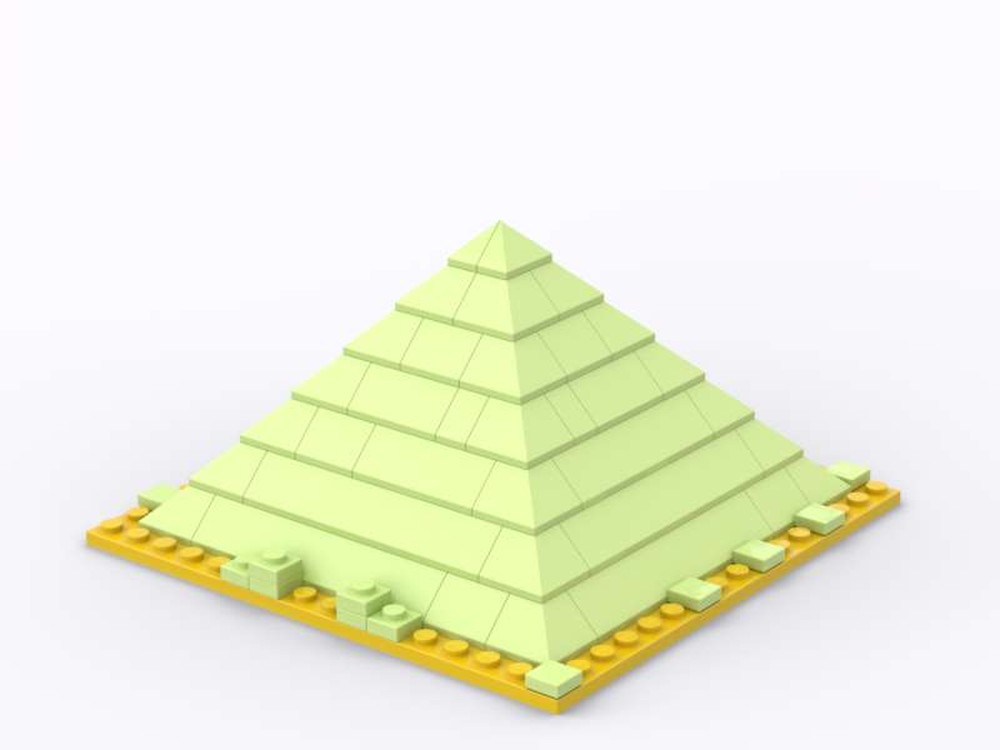 LEGO MOC-168703 Simple gold piramid by Txizu | Rebrickable - Build with ...