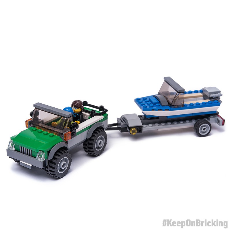 Mod viljen cilia Bevidstløs LEGO MOC 60149 4x4 & boat tow by Keep On Bricking | Rebrickable - Build  with LEGO