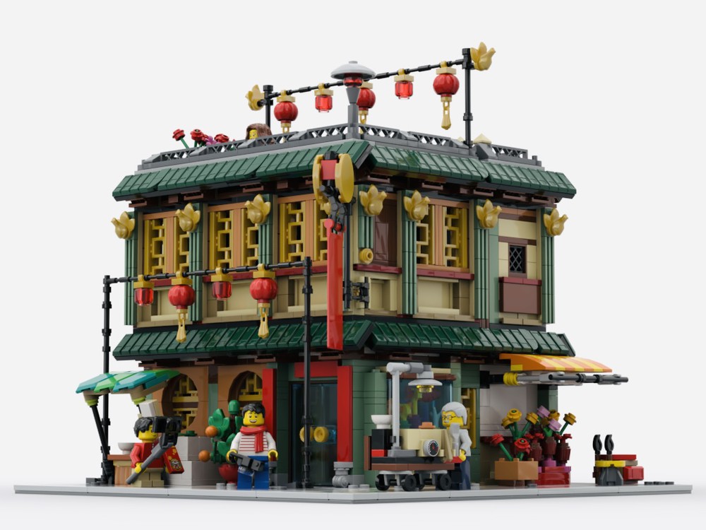 Shops lego restaurant moc