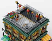 LEGO MOC Chinese Restaurant - Modification of Set 80113 by