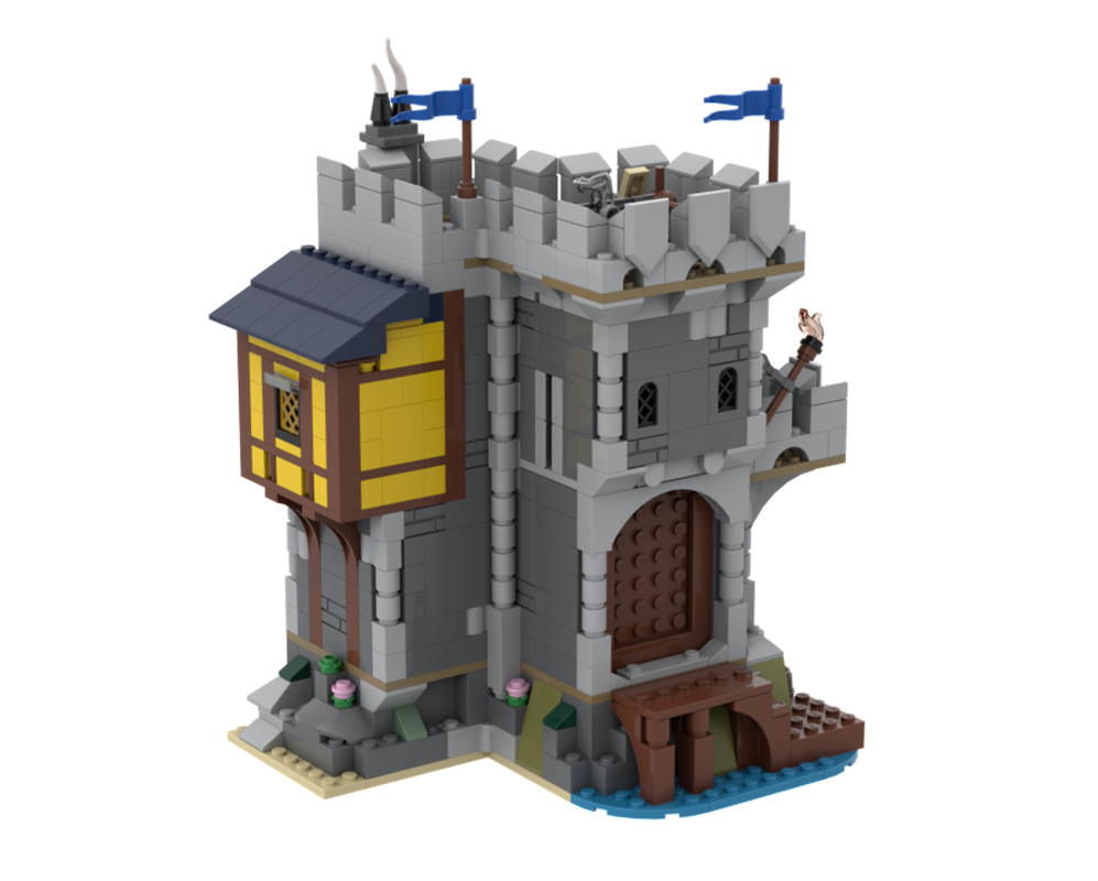 Lego Moc Stormwatch Isle - Medieval Castle By Mijbricks 